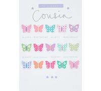 Piccadilly Greetings Tarjeta de cumpleaños para primos, 17,8 x 12,7 cm, 7005