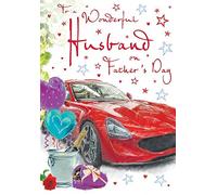 Piccadilly Greetings - Tarjeta de felicitación para el día del padre para marido - 22,8 x 15,2 cm Regal Publishing