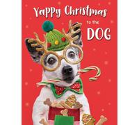 Piccadilly Greetings Tarjeta de Navidad con texto en inglés Humor To The Dog - Perro con especificaciones, 20,3 x 15,2 cm