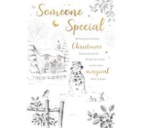 Piccadilly Greetings Tarjeta de Navidad para alguien especial, diseño de escena de invierno, 9 x 6 pulgadas