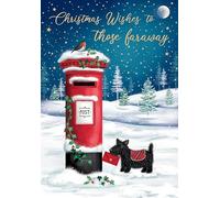 Piccadilly Greetings Tarjeta de Navidad para esos lejanos buzón westie - 9 x 6 pulgadas