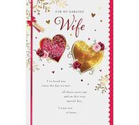 Piccadilly Greetings Tarjeta de San Valentín, para mi querida esposa, 25,4 x 17,8 cm