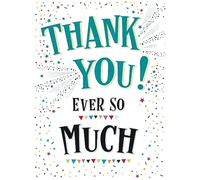 Piccadilly Greetings Tarjeta grande de agradecimiento A4, 30,5 x 22,8 cm