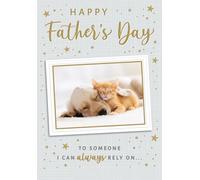 Piccadilly Greetings Tarjeta para el día del padre, con texto en inglés «To Someone I Can Always Rely on Cute Pets», 9 x 6 pulgadas