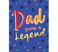 Piccadilly Greetings Tarjeta para el día del padre, papá eres una leyenda, 8 x 6 pulgadas