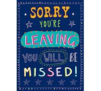 Piccadilly Greetings Tarjeta tradicional grande de 30,5 x 22,8 cm, color naranja