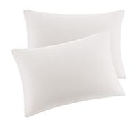 PICCOCASA Funda de Almohada de 100% Algodón con Cierre de Cremallera, Juego de 2 Suaves Transpirables Fundas Almohada para Dormitorio Hotel Moderno - Isabelina,43x63cm