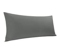PiccoCasa - Funda de Almohada de algodón Egipcio 100%, de 300 Hilos, Suave y Transpirable, sin Arrugas, sin decoloración, con Cierre de Cremallera