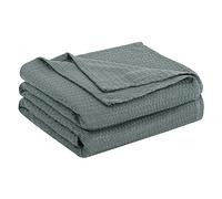 PiccoCasa Manta de bambú refrescante para todas las estaciones, transpirable para personas que duermen con calor, suave y ligera para la cama, 59x79 pulgadas, gris oscuro