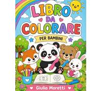 PICCOLI MONDI DA COLORARE: Illustrazioni kawaii in bianco e nero con linee spesse e pulite