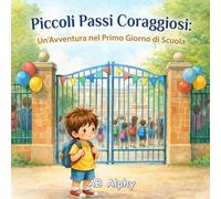 Piccoli Passi Coraggiosi: Un’Avventura nel Primo Giorno di Scuola: Una Dolce Storia Illustrata per Bambini dai 4 ai 6 Anni | Superare la Paura del Primo Giorno di Scuola