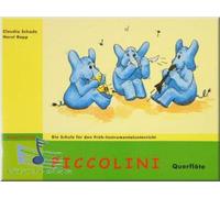 Piccolini - Flauta travesera 1 - La escuela para la formación temprana de instrumentos para niños a partir de 6 años, notas musicales