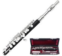 Piccolo Profesional Con Llave C, Flauta De Tamaño Medio ABS Piccolo Con Palo De Limpieza, Estuche De Almacenamiento, Destornillador, Instrumentos De Viento De Madera,Picturesque234