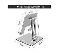 (piccolo supporto in lega di alluminio color argento) Supporto per telefono celular Supporto per smartphone