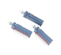 Piceioep 1/3 Piezas interruptores de Llave de 6 vías interruptores de alimentación de Bloqueo botón de Llave Recta para Control de Dispositivos eléctricos Cambio de Equipo de Sonido Profesional