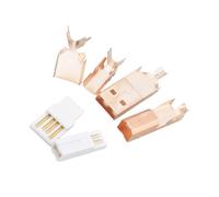 Piceioep 1 Juego de Conectores USB a y B de Oro Que admiten Transferencia USB2.0 de 480Mbps para Aplicaciones de Sonido de fidelidad Conectores USB a a B