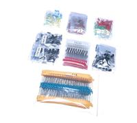 Piceioep 1400/1500 Piezas Conjunto de Componentes Resistencia de Película Metálica Diodo Led Condensador Electrónico Electrolítico de Aluminio Transistor de Cerámica Rectificadores de Brillo