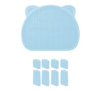 Piceioep Alfombrilla para atrapar para Gatos, Capa para prevenir derrames y atrapar, Paso para Bandeja de para Gatos domésticos, Alfombrilla de Doble Capa