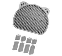 Piceioep Alfombrilla para atrapar para Gatos, Capa para prevenir derrames y atrapar, Paso para Bandeja de para Gatos domésticos, Alfombrilla de Doble Capa