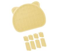 Piceioep Alfombrilla para atrapar para Gatos, Capa para prevenir derrames y atrapar, Paso para Bandeja de para Gatos domésticos, Alfombrilla de Doble Capa
