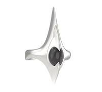 Piceioep Anillos con púas góticas de inspiración punk con apertura de tamaño ajustable para un tamaño y un accesorio destacado en aleación de calidad Anillos de estilos oscuros