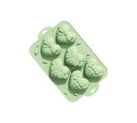 Piceioep Bandeja para hornear de silicona con forma de corazón de 6 cavidades, moldes para pasteles, molde para postres para pasteles hechos a mano, galletas y dulces, apto para lavavajillas