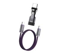 Piceioep Cable de Datos de Carga rápida Tipo C a Tipo C de 240 W con Conector Giratorio de 360 Grados Reemplazo para Dispositivo de Tableta, teléfono portátil de Viaje