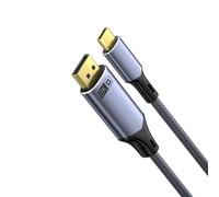Piceioep Cable USB C a DP1.4 de Aluminio Resolución 8K Transmisión de sincronización bidireccional para Dispositivos de Juegos Cable de Pantalla de de Profundidad de Color de 12 bits