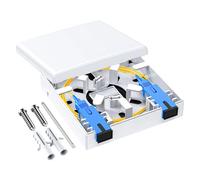 Piceioep Caja de Conexiones de Fibra óptica, Placa de Pared de Fibra óptica Ancha, Compatible con 86 Tipos de tamaño de Pared, Caja de Protecciones de diseño de fácil Montaje