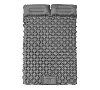Piceioep Colchoneta Inflable Permanente de Poliamida para mochileros Que destaca Ventilador Integrado para inflado y desinflado rápidos Mil doscientos mochileros y emergencias Tamaño Doble