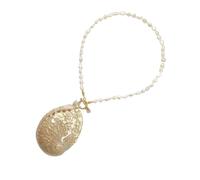 Piceioep Collar con colgante de concha con diseño de mar atrevido para mujer, joyería natural única para playa, regalo versátil, collar de concha en capas, talla única, como se describe, como se