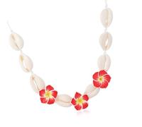 Piceioep Collar de conchas de arcilla con diseño floral de moda, cómodo de llevar, accesorio de joyería, collar de flores de concha, talla única, como se describe, como se describe