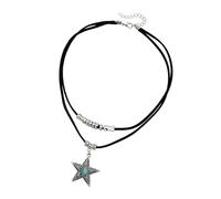 Piceioep Collar de piedra usable de múltiples maneras Cadena para cuello de longitud ajustable para atuendos diarios o eventos festivos Collar de cordón de ajustable