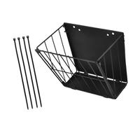 Piceioep Comederos para Animales de Acero Carbono Conejos Estante para heno Soporte para comederos Colgantes Contenedor dispensador de alimentación para Animales de Granja Heno para Aves de Corral de
