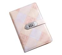 Piceioep Cuaderno diario protegido con contraseña con cubierta gruesa premium de 200 páginas Ideal para oficinas y viajes Uso de grabación Diario con contraseña