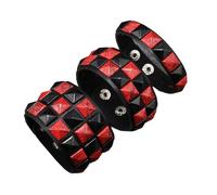 Piceioep De 3 Piezas de Pulseras Punk con Tachuelas cuadradas, Pulsera gótica de Ajustable para Salir de Noche, Uso cómodo, Cadena para la muñeca de la Amistad