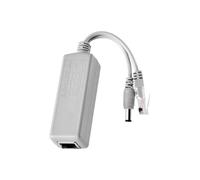 Piceioep Divisor de alimentación a través de Ethernet Proporciona conversión de 48 V a 12 V para cámaras Puntos de Acceso inalámbricos Fuente de alimentación confiable Separador estándar a través de