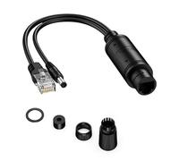 Piceioep Divisor Plugs and Play de 48 V a 12 V Configuraciones Sencillas Actualizaciones del Divisor Gigabit para cámaras con Transferencia rápida de Datos Cámara CCTV Poet Link
