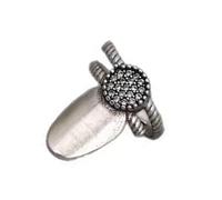 Piceioep Estilos europeos diseños simbólicos ajustables con elegantes piedras de circonita de aleación de zinc y banda abierta, talla única, como se describe, como se describe