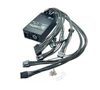 Piceioep Fuente de alimentación 1U, CPU 8 Pines 600W Totalmente Modular, PFC Activo para Servidor y Mini-ITX, Fuente de alimentación de módulo Completo de tamaño Compacto de 160x80x40 mm