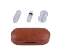 Piceioep Funda ligera para lentes de contacto, caja de mantenimiento versátil para lentes de almacenamiento para un estilo de vida activo, Brown