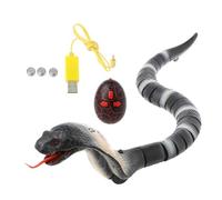 Piceioep Juguete electrónico Inteligente de Serpiente con 16 Pulgadas de Longitud y Movimiento de Deslizamiento para Gatos y Animales juguetones, Dispositivo de Serpiente para Trucos de Fiesta