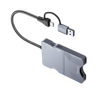 Piceioep Lector de Tarjetas CFEB de Almacenamiento, 10, eficiencia para Tarjetas SD3.0, Compatible con Lectura rápida, Escritura, Plug Play, Lector de Viaje operativo