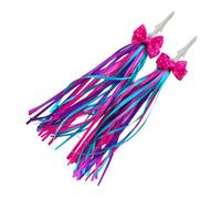 Piceioep Manija de Bicicleta de Colorida Serpentinas Manillar de Scooter Empuñaduras de borlas Accesorios de decoración de Cinta Accesorios para Bicicletas fáciles de Instalar