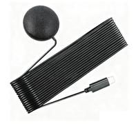 Piceioep Micrófono omnidireccional de captación Tarjeta de Sonido integrada silenciosa Inteligente USB / 3, 5 mm para reuniones por computadora Micrófono omnidireccional