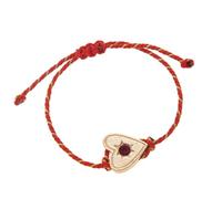 Piceioep Moderno nudo ajustable con dije de corazón de estrella de cobre, joyería tejida a mano para ocasiones especiales, cuerda ajustable de moda, talla única, como se describe