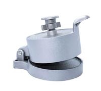 Piceioep Molde de aluminio fundido para carne, controlado por llamadas, para sándwiches de salmón caseros y recetas frutarias, molde ergonómico para hamburguesas con estructura de liberación rápida