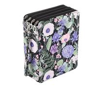 Piceioep Organizador profesional de suministros de arte para más de 168 años, estuche de lona de colores con correa de asa para almacenamiento de viaje, Hojas verdes, Mass Beauty