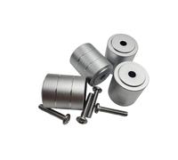 Piceioep Pies de Aluminio Soporte de chasis de Almohadilla Absorbente de Golpes Aislamiento Disipación de Calor Pies de Caja de Aluminio