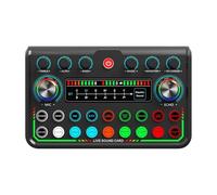Piceioep Podcast Music Studio Transmisión en Tarjeta de Sonido para micrófono dinámico Plugs Play Funcionamiento para podcasts y reuniones en línea Tarjeta auditiva